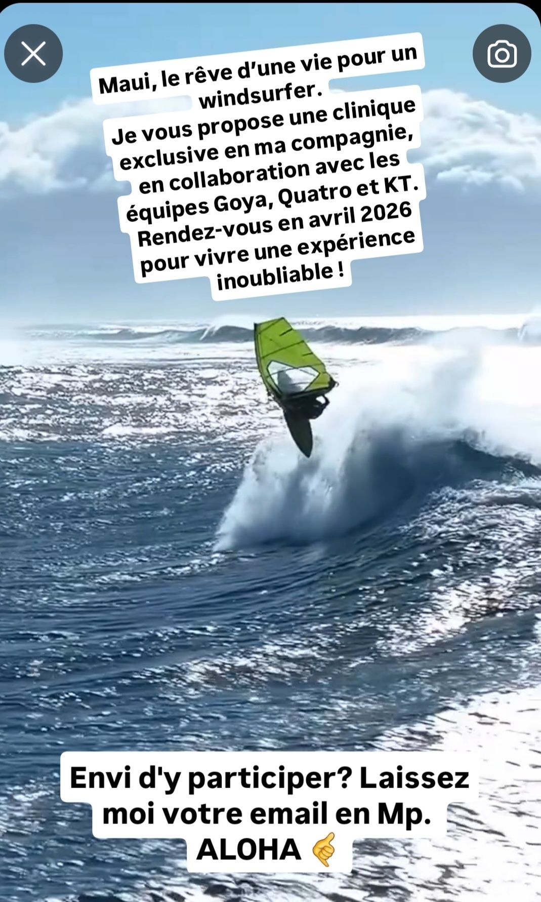 Clinic à Maui avec Cyril Moussilmani